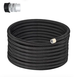 EVIL ENERGY 10AN PTFE Fuel Line KitAN10 E85 Nylon Braided Fuel Hose 20ft - Picture 1 of 8