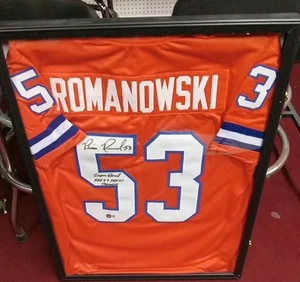 Bill Romanowski SIGNED Jersey - Orange - Beckett Authentic - Picture 1 of 4