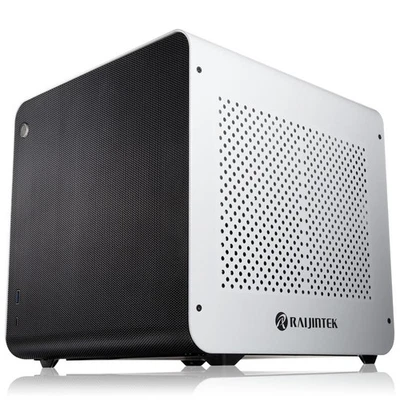 RAIJINTEK METIS EVO AL Mini-ITX Gehäuse white Alloggiamento 0R20B00168 - Immagine 1 di 4
