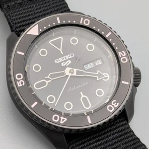 [Near Mint] SEIKO 5 Sports Automatic Watch 4R36-07G0 Working Black - Picture 1 of 7