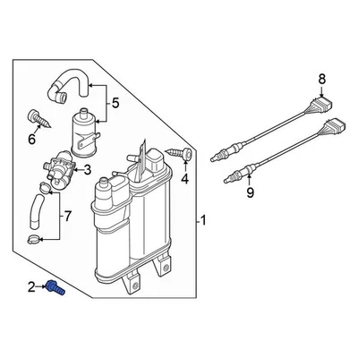 For Volkswagen Passat 2013-2018 Volkswagen 561201797F Vapor Canister Foto 1 de 4