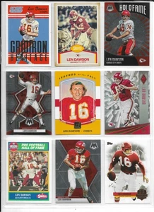 HUGE LEN DAWSON 25 CARD 20 DIFFERENT LOT KC CHIEFS - Picture 1 of 1