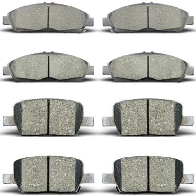 Front and Rear Ceramic Disc Brake Pads Fit For Chevrolet Traverse GMC Acadia - Imagem 1 de 4