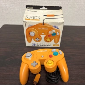 Nintendo GameCube Orange Controller DOL-003 Genuine with box Tested Import Japan - Picture 1 of 14