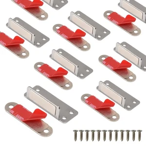 Doppelter magnetischer Türschnäpper, 60 Pfund Edelstahl Schranktürmagnete mit Str... - Bild 1 von 5