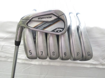 Used LH Callaway Mavrik Iron Set 4-GW Dynamic Gold S300 Stiff Flex Steel No 6i - Image 1 of 4