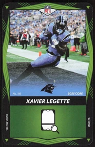 2025 UNO Elite Core Edition - Green Xavier Legette Card #110 - Carolina Panthers - Picture 1 of 2