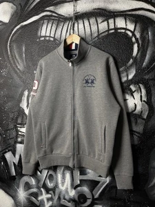 Sudadera La Martina Gris Algodón Cremallera Completa Hombre’s Talla Grande - Imagen 1 de 11