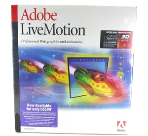 Adobe LiveMotion Professional Web Graphics & Animation (1999) NIB - Afbeelding 1 van 3