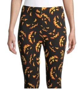 NOBO no boundaries juniors leggings size XL 15 17 high rise halloween pumpkin - Picture 1 of 6