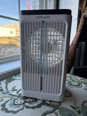 Table Top Water Fan USB Powered 3 Speeds Desk Fan for Home Office White - Image 1 of 4