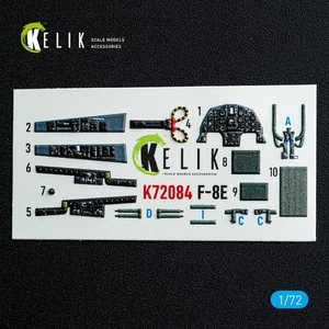 F-8E Crusader. Interior 3D Decals (for Academy kit) Scale 1:72 KeliK K72084 - Picture 1 of 8