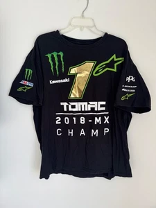 ELI TOMAC 2018 CHAMPIONSHIP SHIRT TEAM ONLY RARE SUPERCROSS MONSTER MX SIZE XXL - Picture 1 of 11