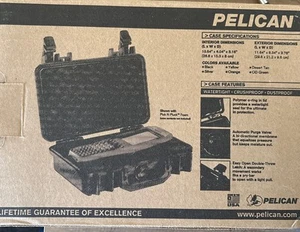 Pelican 1170 wasserdichte Schutzhülle hart schwarz mit Schaumstoff Made in USA - Bild 1 von 2