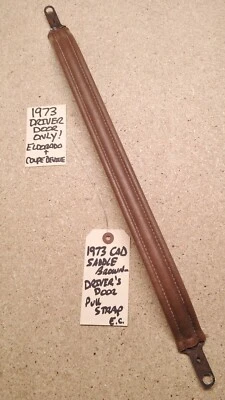 Cadillac Eldorado 1973 convertible correa de tracción de la puerta del conductor *marrón de silla* CE Foto 1 de 4