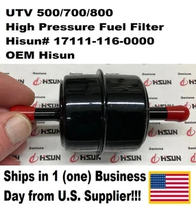 Filtro de Combustible, Alta Presión Hisun# 17111-116-0000 UTV400 a 1000cc - Imagen 1 de 12