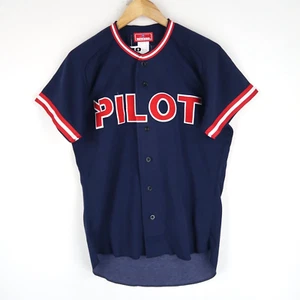 Vintage Japanese Baseball Jersey Shirt Retro SZ M (T1660) - Picture 1 of 4