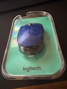 Brand New Logitech M170 Blue Wireless USB Mouse - Picture 1 of 6