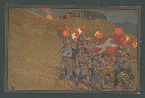 1912 Swiss Card Honoring The Red Cross - Picture 1 of 2