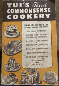 Tui's Third Commonsense Cookery * New Zealand Vintage Cook Book 1950's - Foto 1 di 2