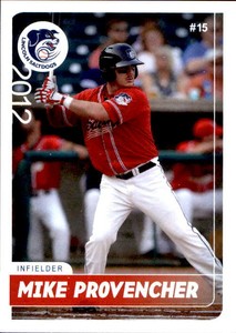 2012 Lincoln Saltdogs Team Issue #16 Mike Provencher Brighton Colorado CO Card