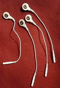 Tens ESTIM Electrode Lead Wire PIN TO SNAP ADAPTERS /TENS 2mm pin to 3.5mm snap - Picture 1 of 1