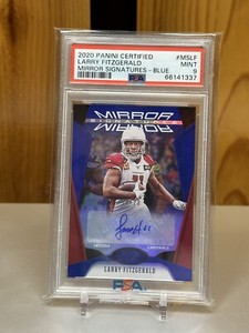 2020 Panini Certified Mirror Signatures Larry Fitzgerald AUTO /20 PSA 9 MINT HOF