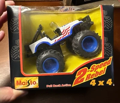 Maisto 4x4 2 Speed Rebel Pull Back Action Jeep-NIB - Image 1 of 4