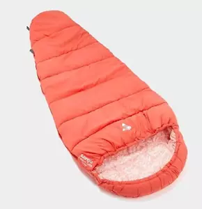 Vango Kids Starlight Sleeping Bag Coral Camping Carry Sack 2 Season #9544 - Picture 1 of 8