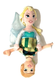 Disney Parks Frozen Anna Elsa Topsy Turvy Double Plush 15” Doll - Picture 1 of 7