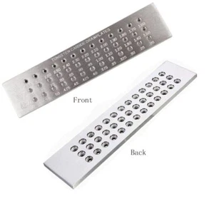 39 Round Holes Tungsten Carbide Wire Drawplate Jewelry Making Tool 0.26-2.8mm - Picture 1 of 9