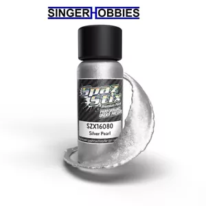 SPAZ STIX SZX16080 Silver Pearl Airbrush Ready Paint, 2oz Bottle HRP - Picture 1 of 2