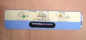 Etiqueta de cuidador Hill-Rom Versacare, trans, sin advertencia, inglés ~ 144694102 - Imagen 1 de 2