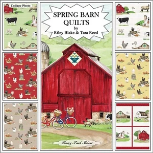 Spring Barn Quilts, Riley Blake, Farm Animals, Fabrics, Priced By 1/2 Yd. ,Panel - Picture 1 of 8