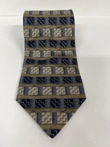 Corbata Axis Classics para hombre 100 % seda a cuadros multicolor usada en excelente estado - Imagen 1 de 7