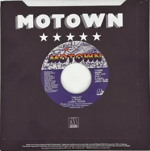 Lionel Richie-Hello/You Mean More To Me New & Unplayed 45 MINT (M) Condition - Foto 1 di 4