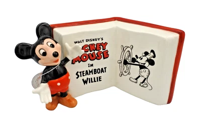 De colección Mickey Mouse en Steamboat Willie Goebel Alemania Nuevo Foto 1 de 4