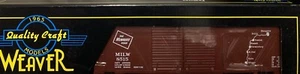 WEAVER 3-RAIL MILWAUKEE ROAD (MAP) 40’ STEEL SIDE BOX CAR O SCALE FREIGHT BOXCAR - Picture 1 of 1