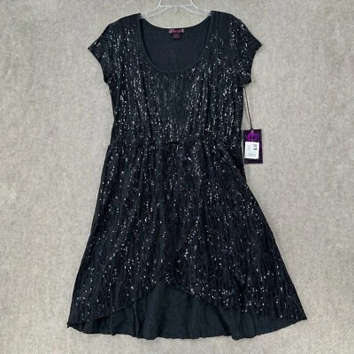 NWT Rock & Roll Cowgirl Sequin Black Dress Juniors XXL Country Western $89.99 - Image 1 of 4