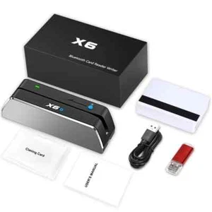 MSRX6 MSRX6BT Card Reader Mobile Terminal NFC All 3 Tracks for BT Card Writer - Picture 1 of 8
