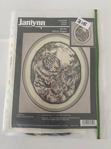 JANLYNN GEZÄHLTES KREUZSTICH-SET WEISSE TIGER - Bild 1 von 3
