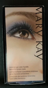 Mary Kay Mineral Eye Color Bundle Beautiful Brown Eyes 3 Colors & Applicator NIB - Picture 1 of 5