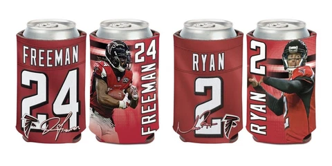 Atlanta Falcons 2-sided Can Cooler Cover