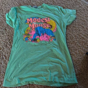 Modest Mouse Kids Small Green Logo Dogs Band T-Shirt - Picture 1 of 1