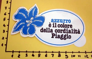 PIAGGIO AZZURRO ADESIVO STICKER VINTAGE NEW ORIGINAL - Imagen 1 de 1