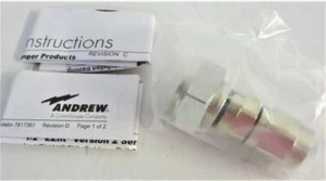 CommScope 540EZDMV2 7/16 DIN MALE EZFIT SMOOTHWALL ALUMINIUM 1/2" (LOT OF 4) - Picture 1 of 4