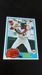 FREE SHIPPING-Cesar Cedeno-1981 Topps Baseball-nr.mt./mint/8-no.190 - Picture 1 of 4