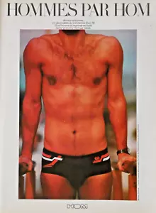PUBLICITÉ DE PRESSE 1978 HOMMES PAR HOM MINISLIP TAILLE BASSE - Imagen 1 de 1