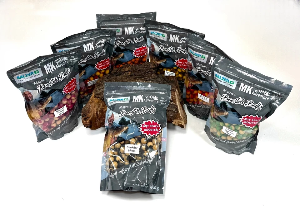 Balzer Matze Koch Booster Balls Two Tone Boilies 15mm 1kg 7 Geschmacksrichtungen - Bild 1 von 1