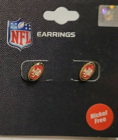 NFL San Francisco 49ers Team Earrings, NEW (Post) Cover